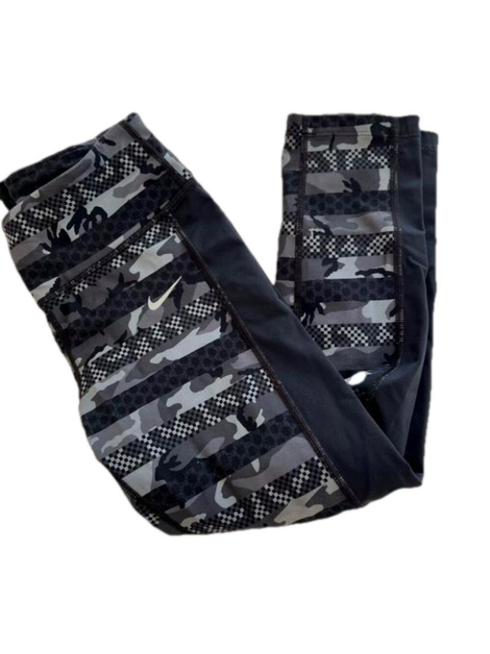 Nike Camo Leggings Black Camo. Small